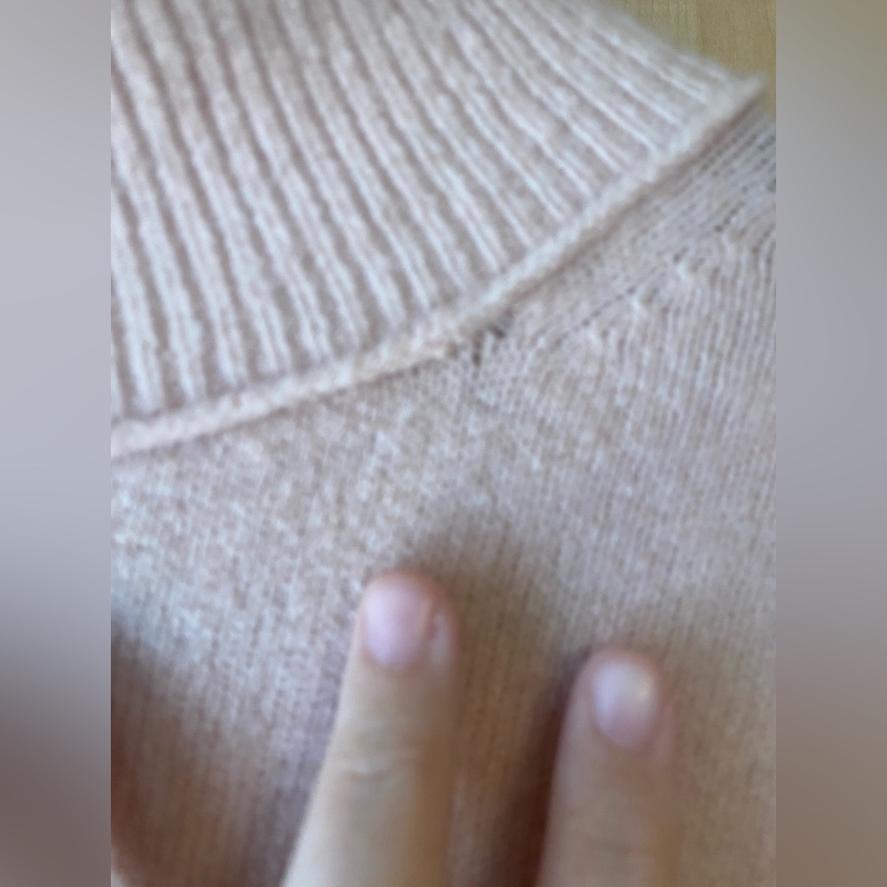 Free People Afterglow Oversized Pink Mock Neck Sweater XS - Picture 5 of 10